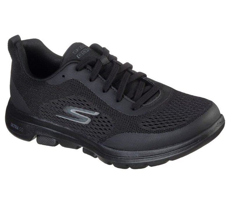 Skechers Gowalk 5 - Exquisite - Womens Sneakers Black [AU-WG2333]